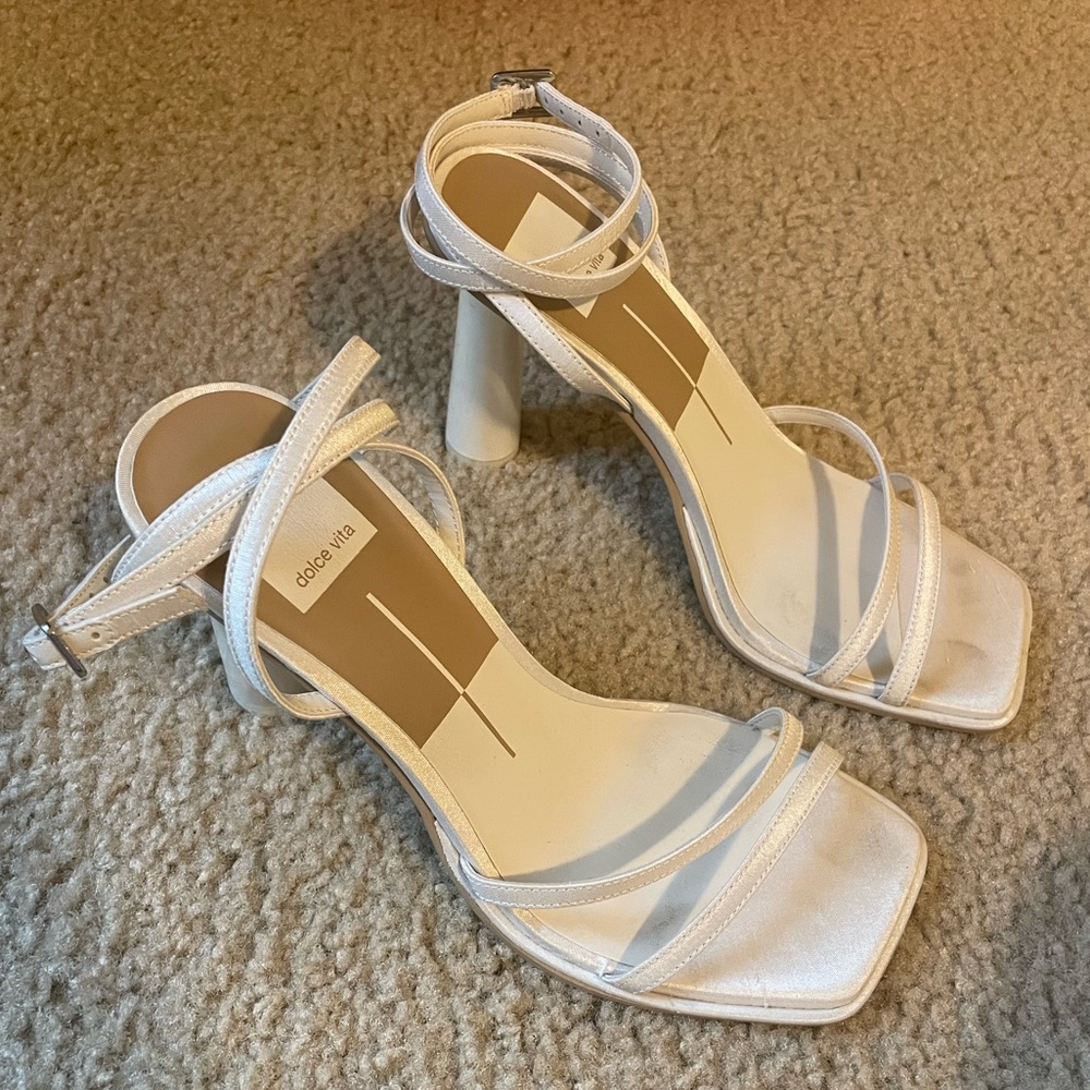 Dolce Vita Cream Strappy Heels